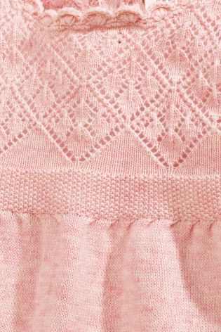 Pink Knitted Jumper Dress (0-18mths)